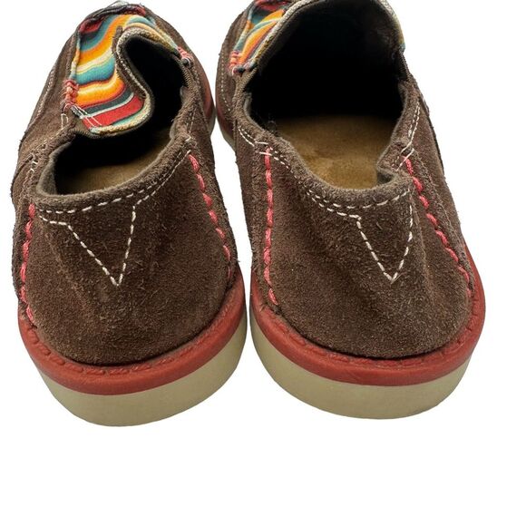 ARIAT Girls Cruiser Shoes Brown Suede Serape Aztek Youth Size 12 - Picture 4 of 6